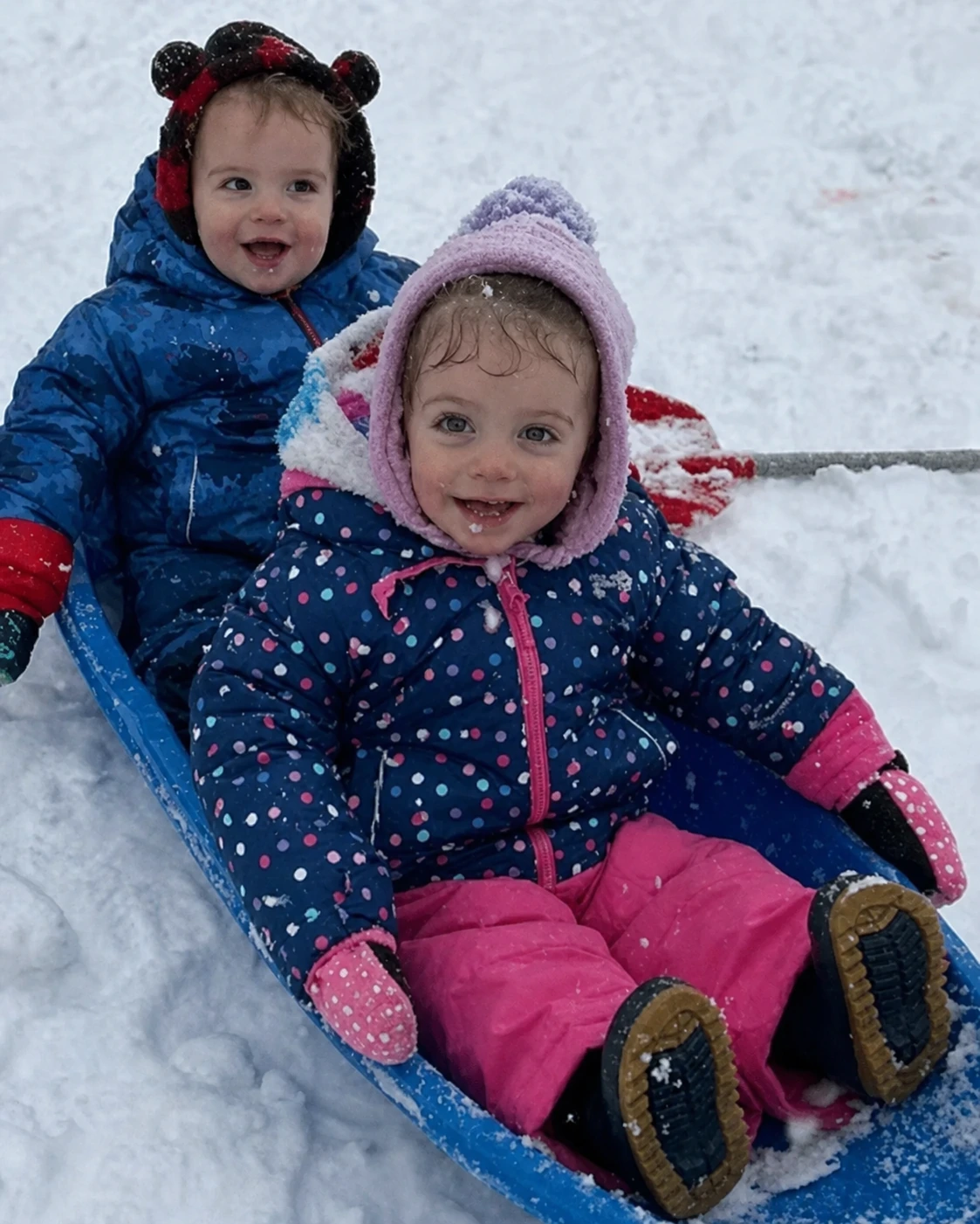 Children enjoying an outdoor winter activity at Ginger Hills.